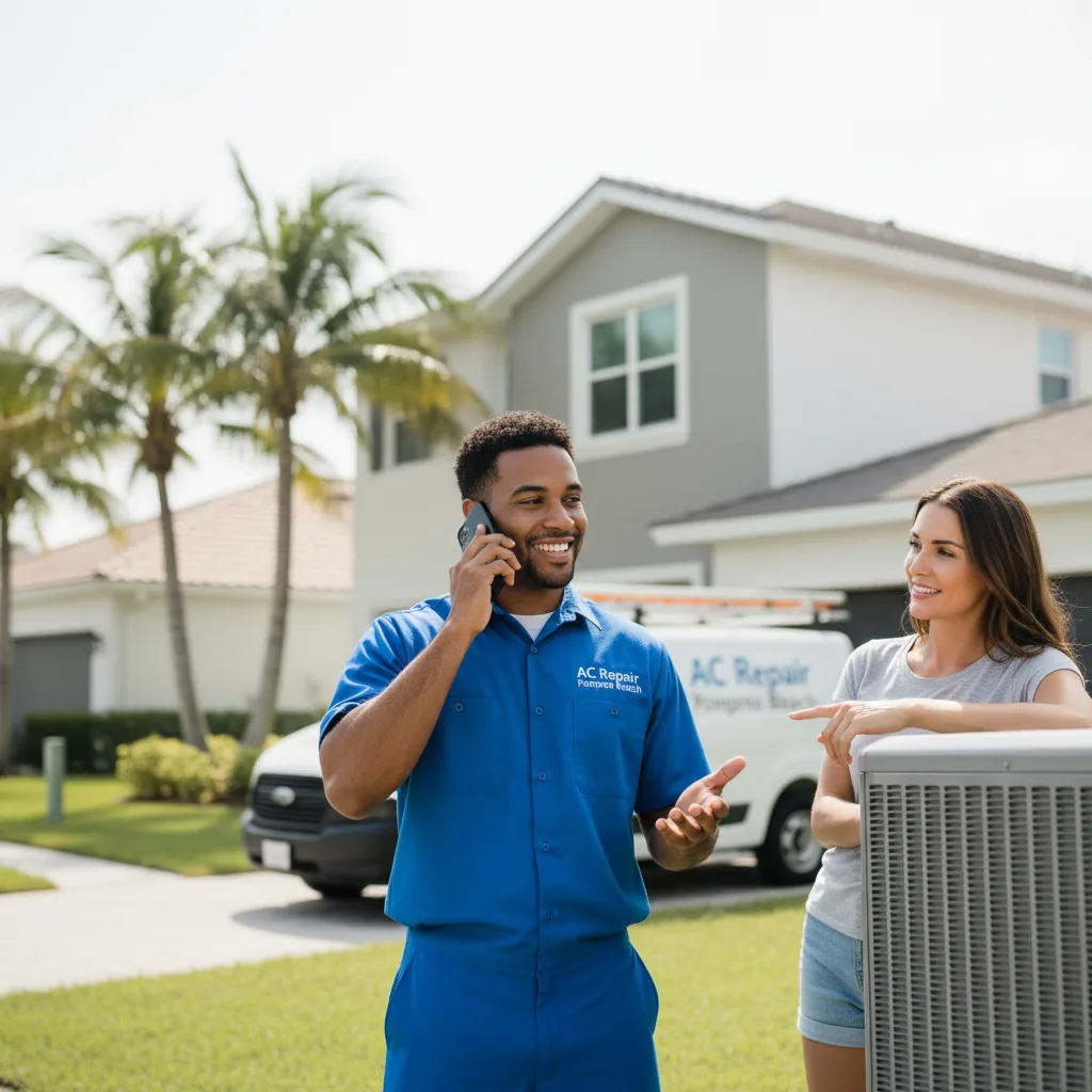 AC Repair Pompano Beach customer support in Bridgewater Town
